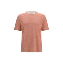 Brunello Cucinelli Orange Cotton T-Shirt - XL