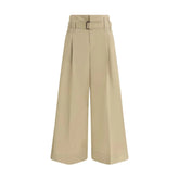 Brunello Cucinelli Pleated crop Pants - Trousers