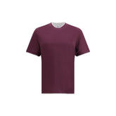 Brunello Cucinelli Purple Cotton T-Shirt