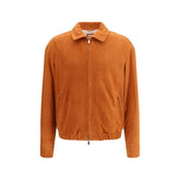 Brunello Cucinelli Red Calf Leather Bos Taurus Jackets And Coat - M