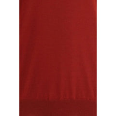 Brunello Cucinelli Red Fleece Wool Sweatshirt