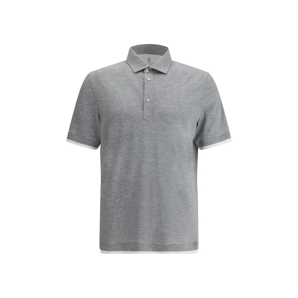 Brunello Cucinelli Silk Polo Shirt - S