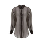 Brunello Cucinelli Silk Shirt - L - Shirts