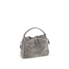 Brunello Cucinelli Small shearling Mellow Shoulder Bag