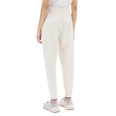 Brunello Cucinelli White Cashmere Athletic Pants - S