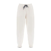 Brunello Cucinelli White Cashmere Athletic Pants - S