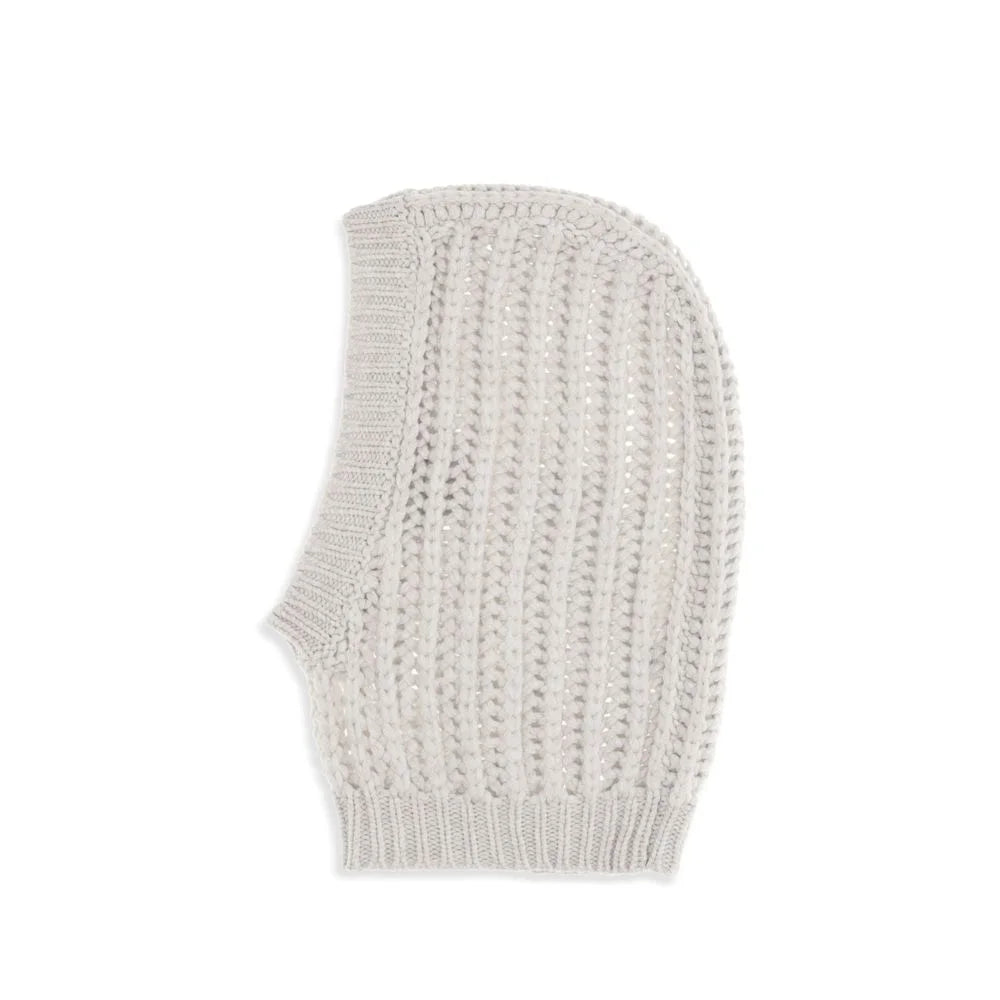 Brunello Cucinelli White Cashmere Hat - M