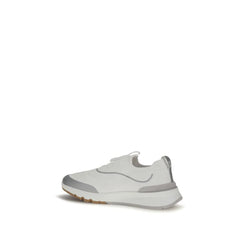 Baskets de sport en coton blanc Brunello Cucinelli