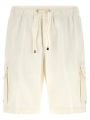 Brunello Cucinelli White Cotton Bermuda Shorts - 48 | M