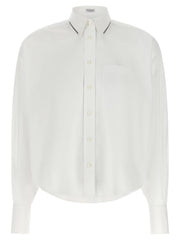 Brunello Cucinelli White Cotton Blouse