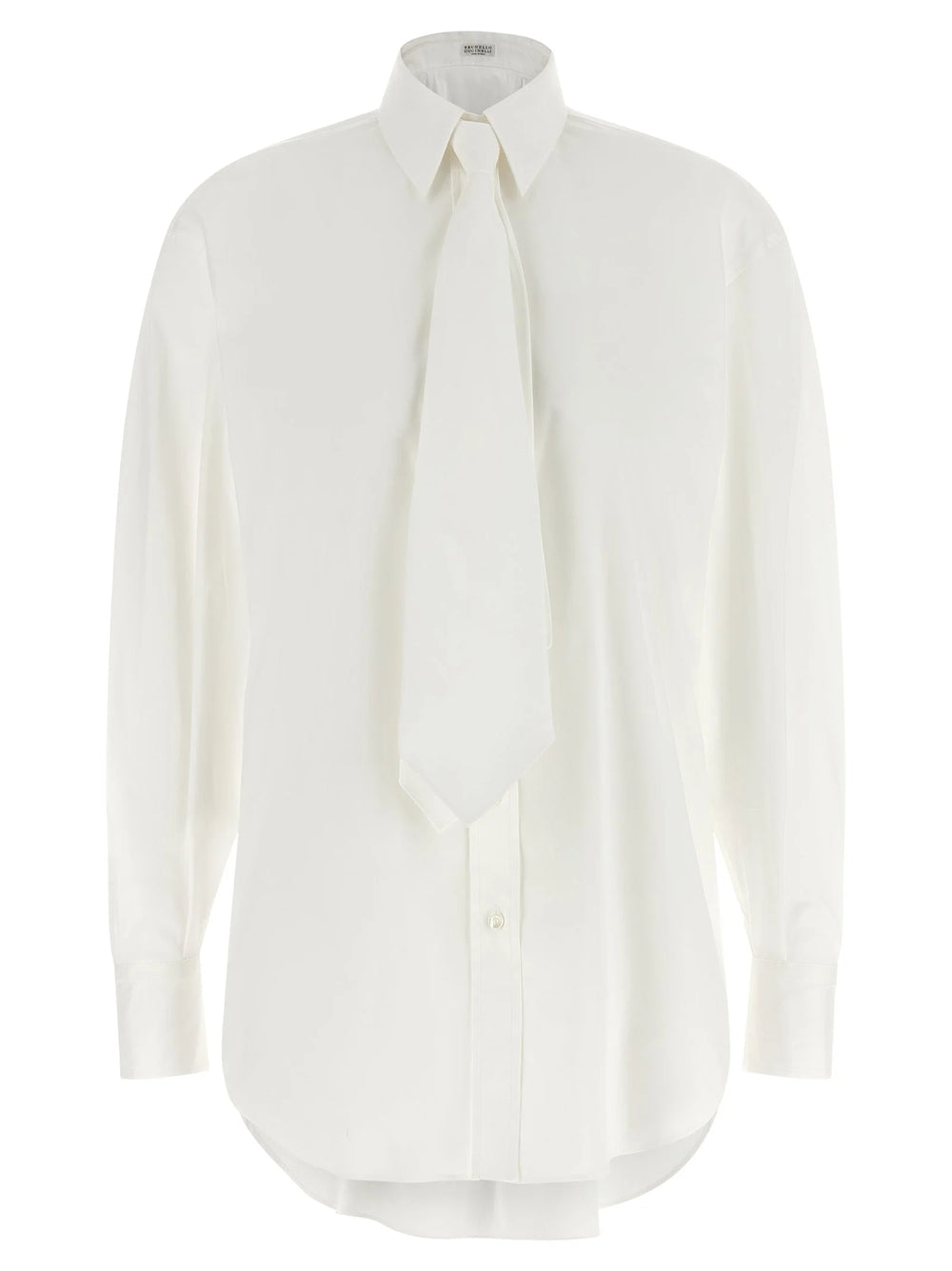 Brunello Cucinelli White Cotton Blouse