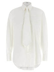 Brunello Cucinelli White Cotton Blouse