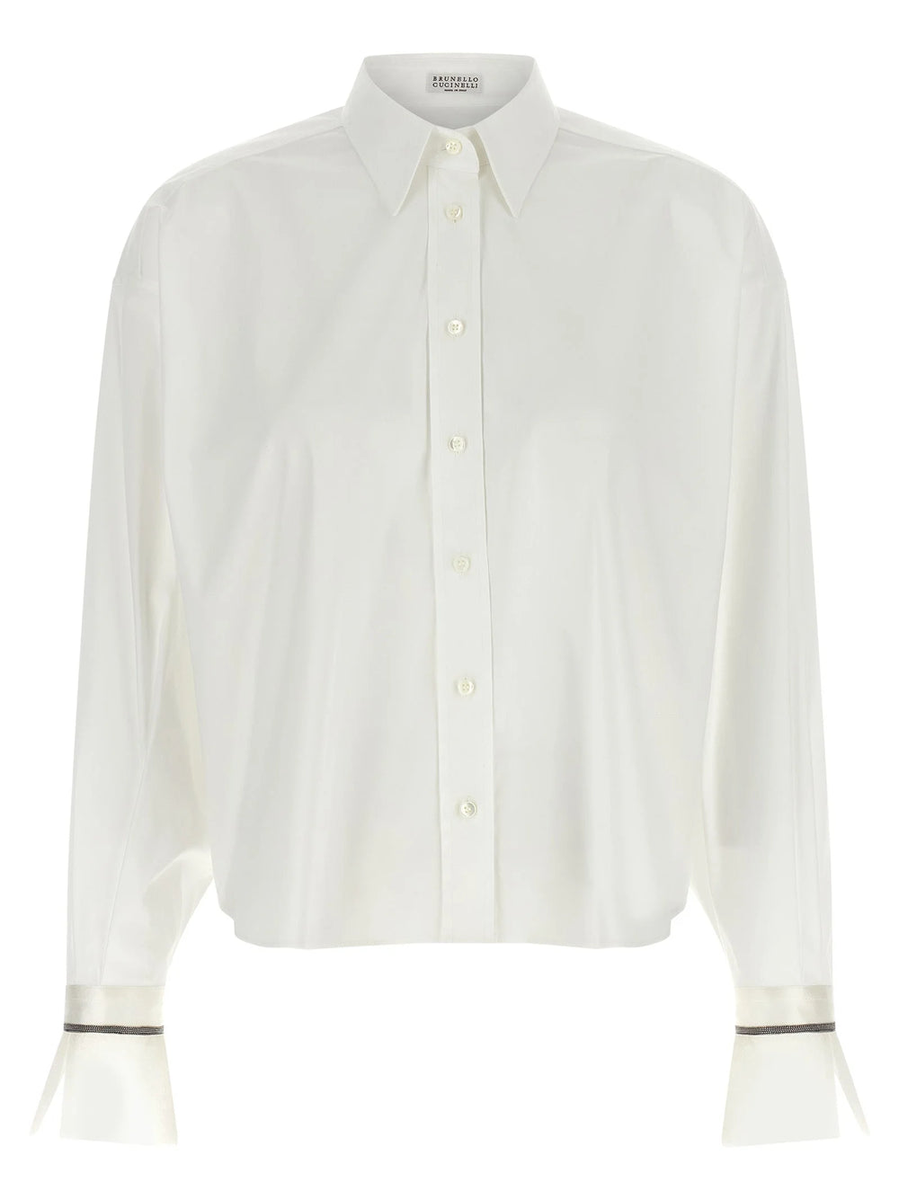 Brunello Cucinelli White Cotton Blouse