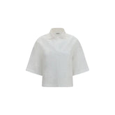 Brunello Cucinelli White Cotton Blouse - M