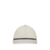 Brunello Cucinelli White Cotton Cap (Baseball Hat)