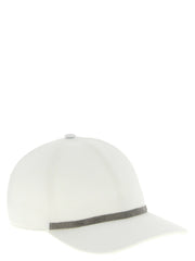 Brunello Cucinelli White Cotton Cap (Baseball Hat) - L