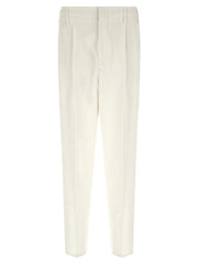 Brunello Cucinelli White Cotton Casual Pants - IT50 | L