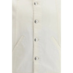 Brunello Cucinelli White Cotton Denim Jacket