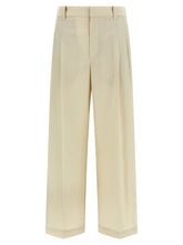 Brunello Cucinelli White Cotton Dress Pants