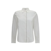 Brunello Cucinelli White Cotton Dress Shirt