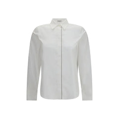 Brunello Cucinelli White Cotton Dress Shirt