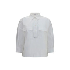 Brunello Cucinelli White Cotton Dress Shirt - S