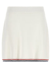 Brunello Cucinelli White Cotton Long Skirt