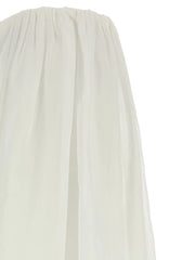 Brunello Cucinelli White Cotton Mini Skirt