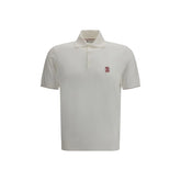 Brunello Cucinelli White Cotton Polo Shirt
