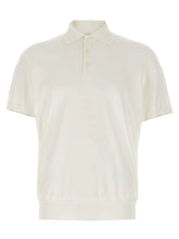 Brunello Cucinelli White Cotton Polo Shirt