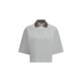 Brunello Cucinelli White Cotton Polo Shirt