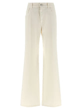 Brunello Cucinelli White Cotton Relaxed Fit Jeans