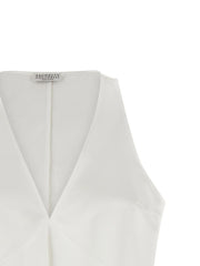Brunello Cucinelli White Cotton Shirt