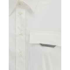 Brunello Cucinelli White Cotton Shirt - M
