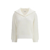 Brunello Cucinelli White Cotton Sweatshirt