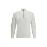 Brunello Cucinelli White Cotton Sweatshirt