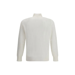 Brunello Cucinelli White Cotton Sweatshirt