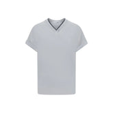 Brunello Cucinelli White Cotton T-Shirt