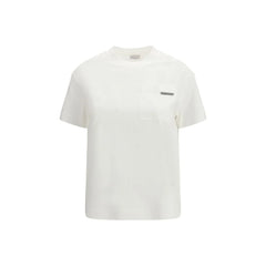 Brunello Cucinelli White Cotton T-Shirt - T-Shirts