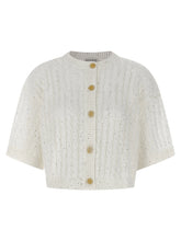 Brunello Cucinelli White Linen Cardigan - XL