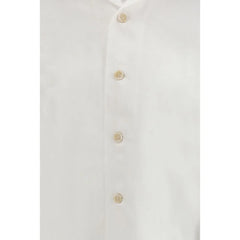 Brunello Cucinelli White Linen Dress Shirt