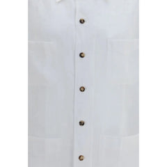 Brunello Cucinelli White Linen Shirt