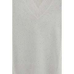 Brunello Cucinelli White Linen Sweatshirt