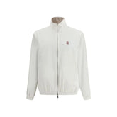 Brunello Cucinelli White Polyamide Full-Length Jacket