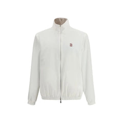 Brunello Cucinelli White Polyamide Full-Length Jacket