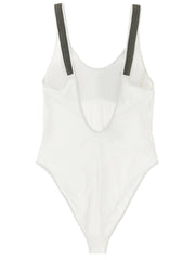 Brunello Cucinelli White Polyamide One-Piece Swimsuit