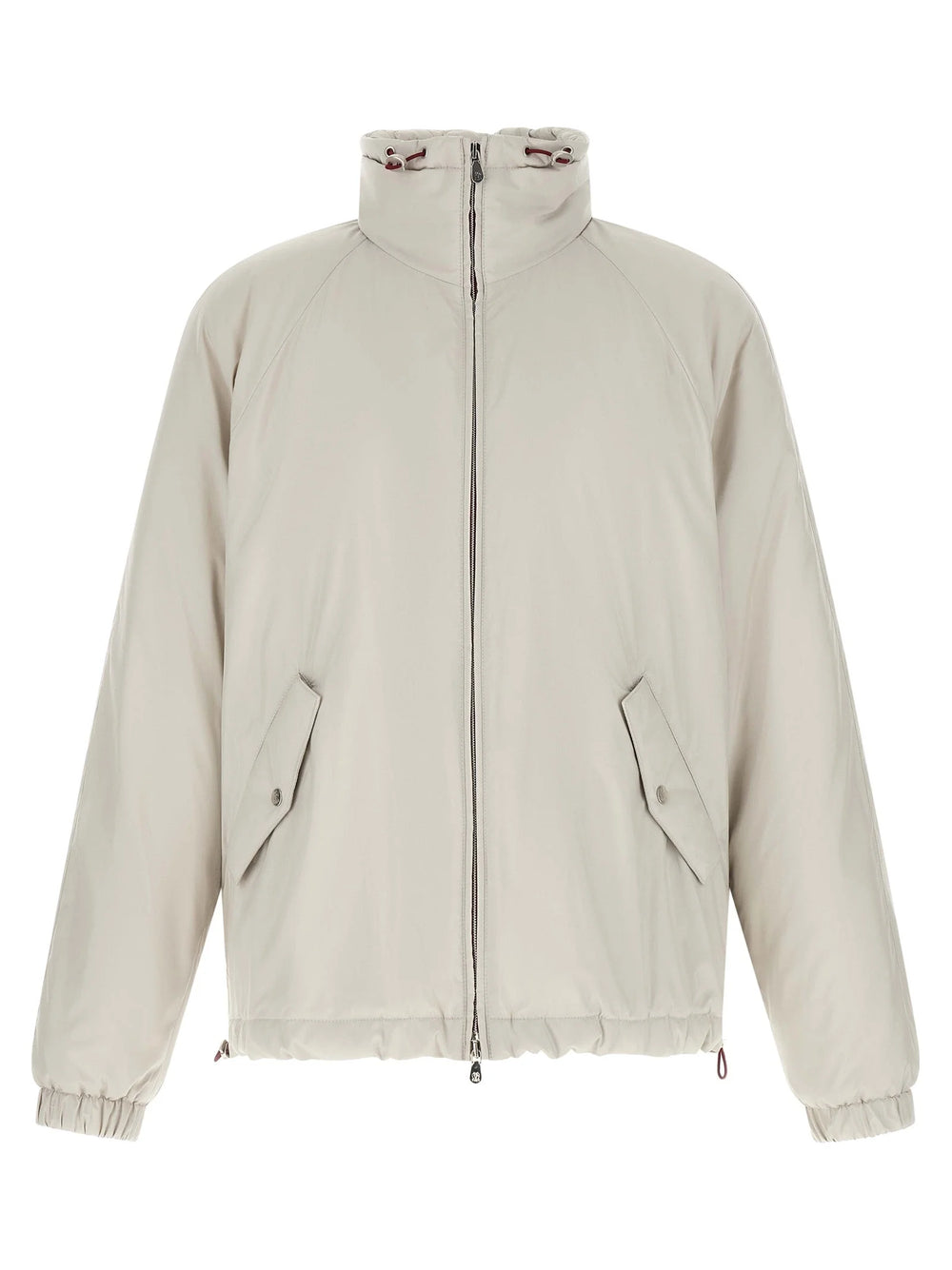 Brunello Cucinelli White Polyester Shell Jacket