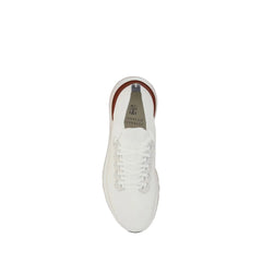 Brunello Cucinelli White Rubber Low Top Sneakers