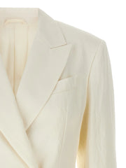 Brunello Cucinelli White Straw Blazer - IT40