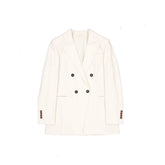 Brunello Cucinelli White Virgin Wool Blazer